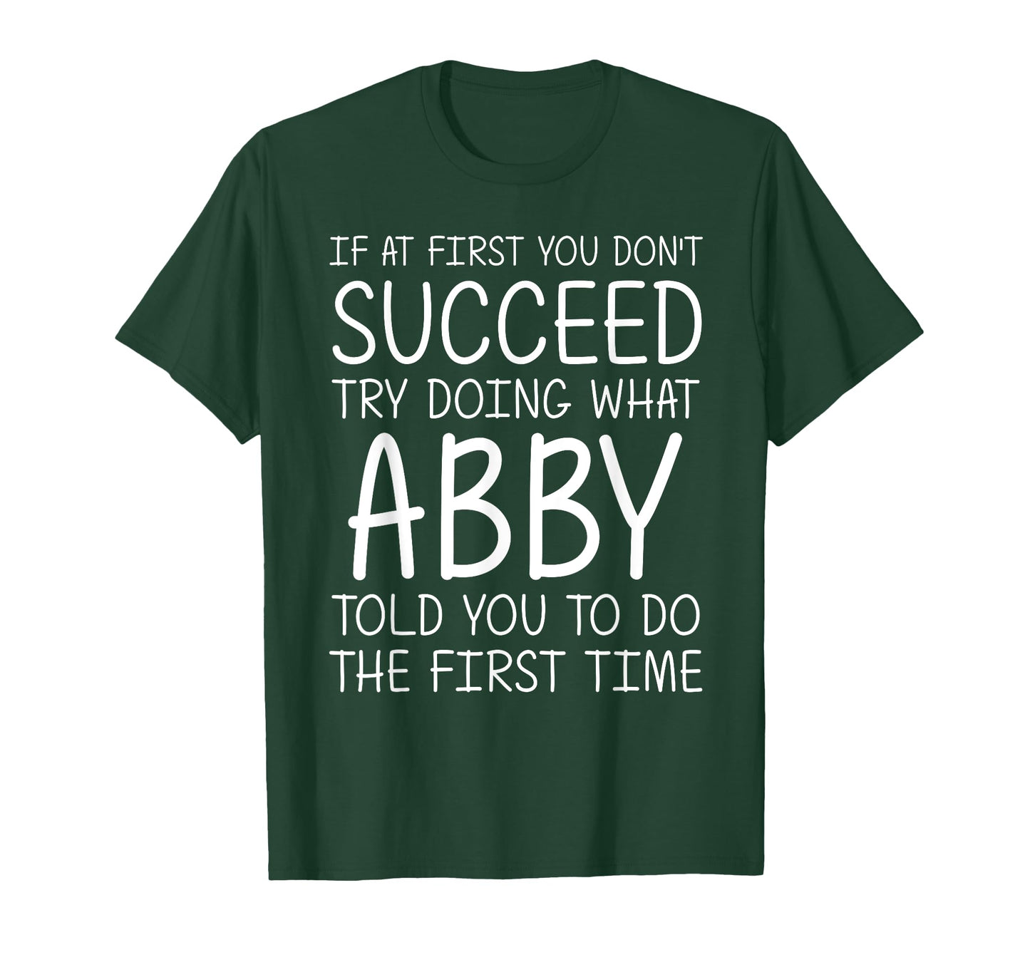 ABBY Gift Name Personalized Birthday Funny Christmas Joke T-Shirt