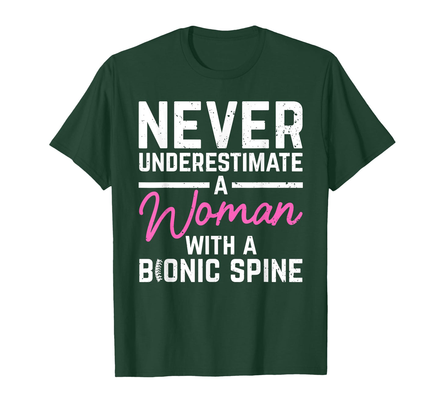 Spine Surgery Art for Women Spinal Fusion After Back Surgery T-Shirt