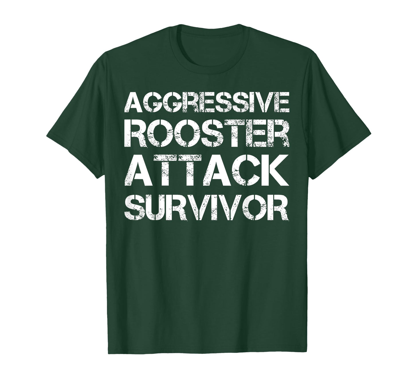Aggressive Rooster Attack Survivor T-Shirt