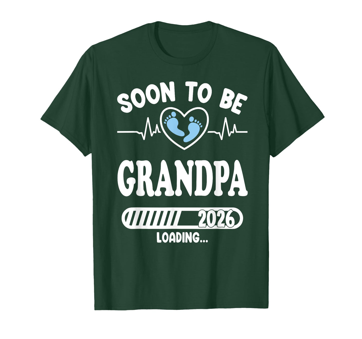 Soon to Be Grandpa 2026 Loading Funny Pregnancy Announcement T-Shirt