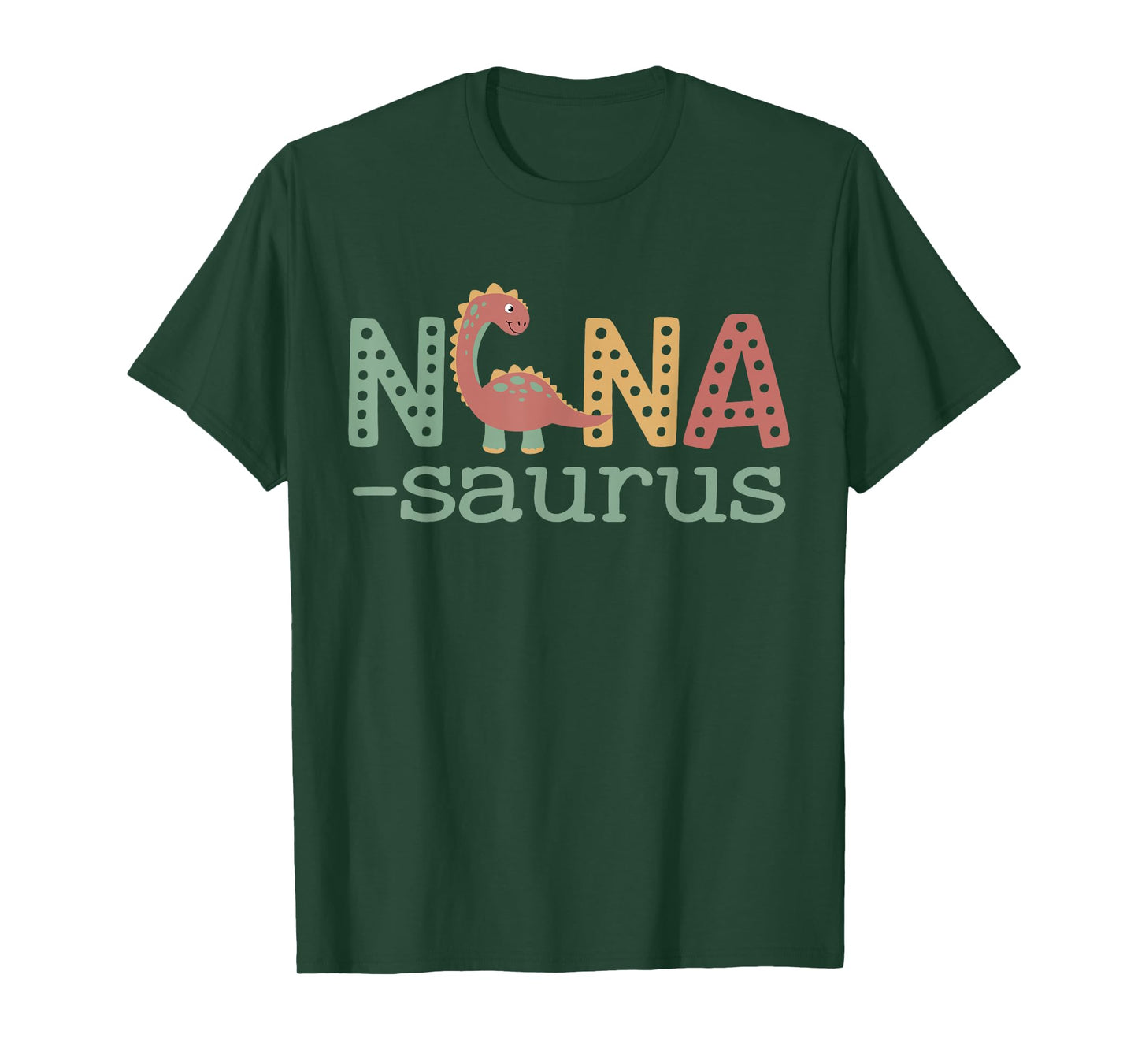 Nanasaurus T Rex Dinosaur Nana Saurus Family Matching Retro T-Shirt