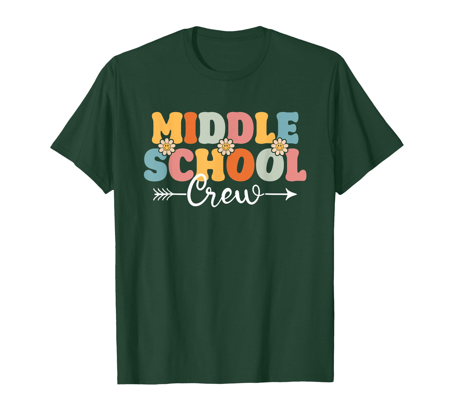 Middle School Crew Back To School Teachers Students T-Shirt for Men Women Kids