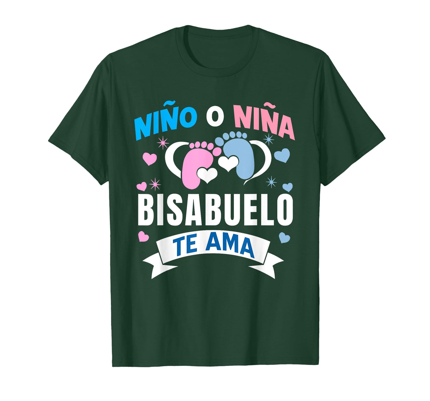 Niño o Niña Bisabuelo Te Ama Gender Reveal In Spanish T-Shirt