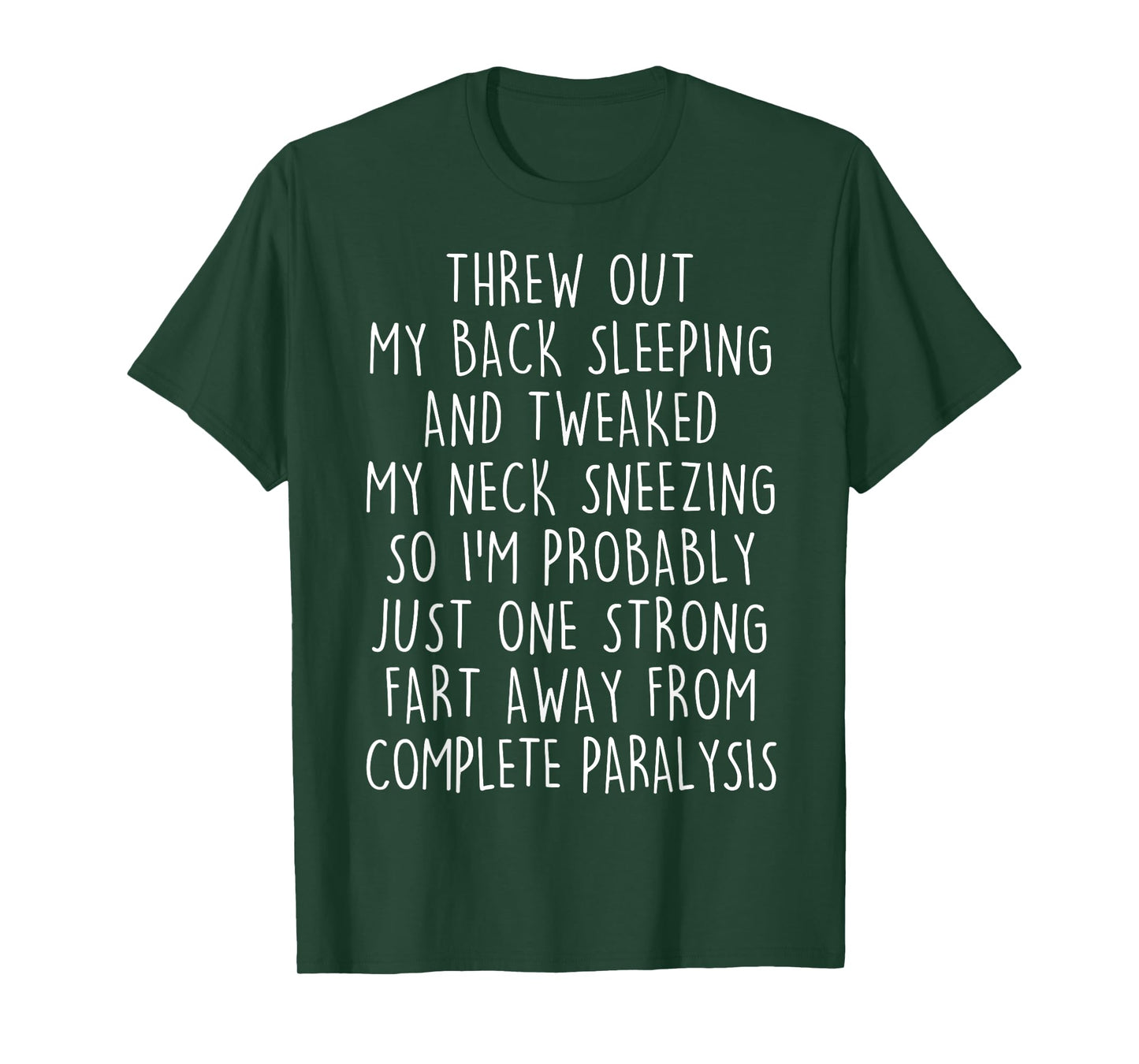 Funny Senior Citizen One Strong Fart Away From Paralysis Men T-Shirt