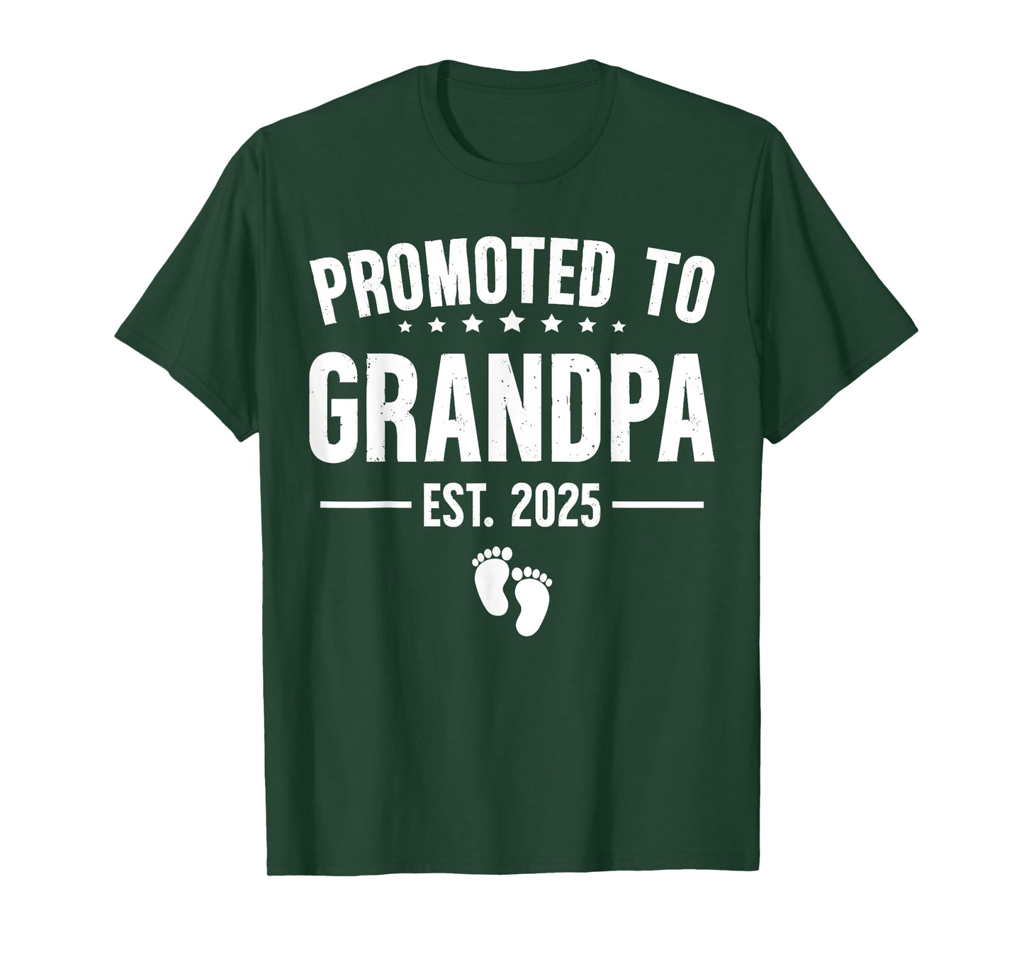 1st Time Grandpa Est 2025 New First Grandpa 2025 Grandfather T-Shirt