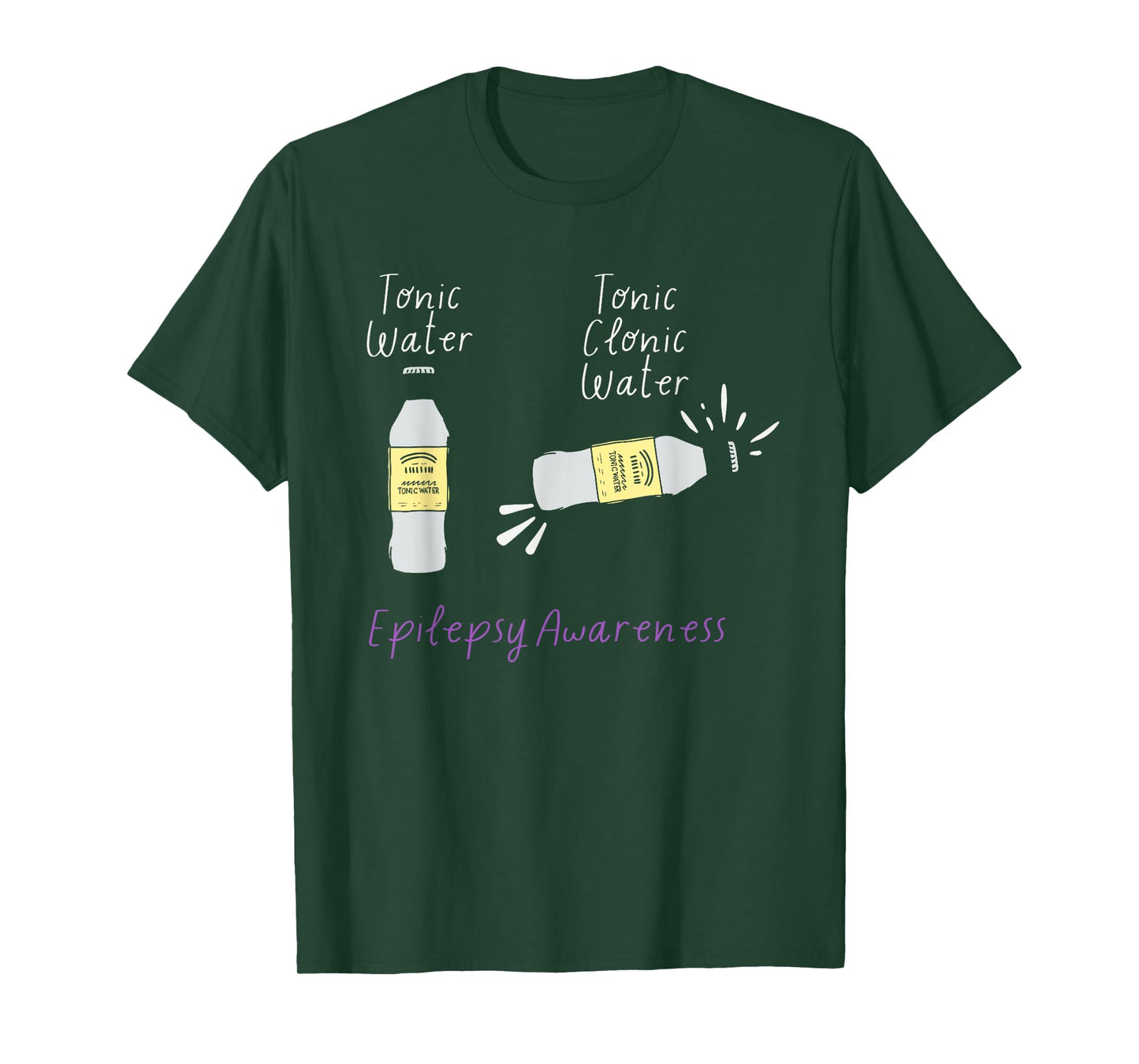 Tonic Water Tonic Clonic Water Epilepsy Awareness Apparel T-Shirt