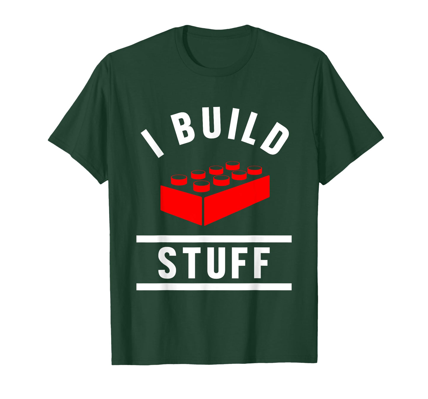 Build Stuff Master Builder Building Blocks Construction Toy T-Shirt