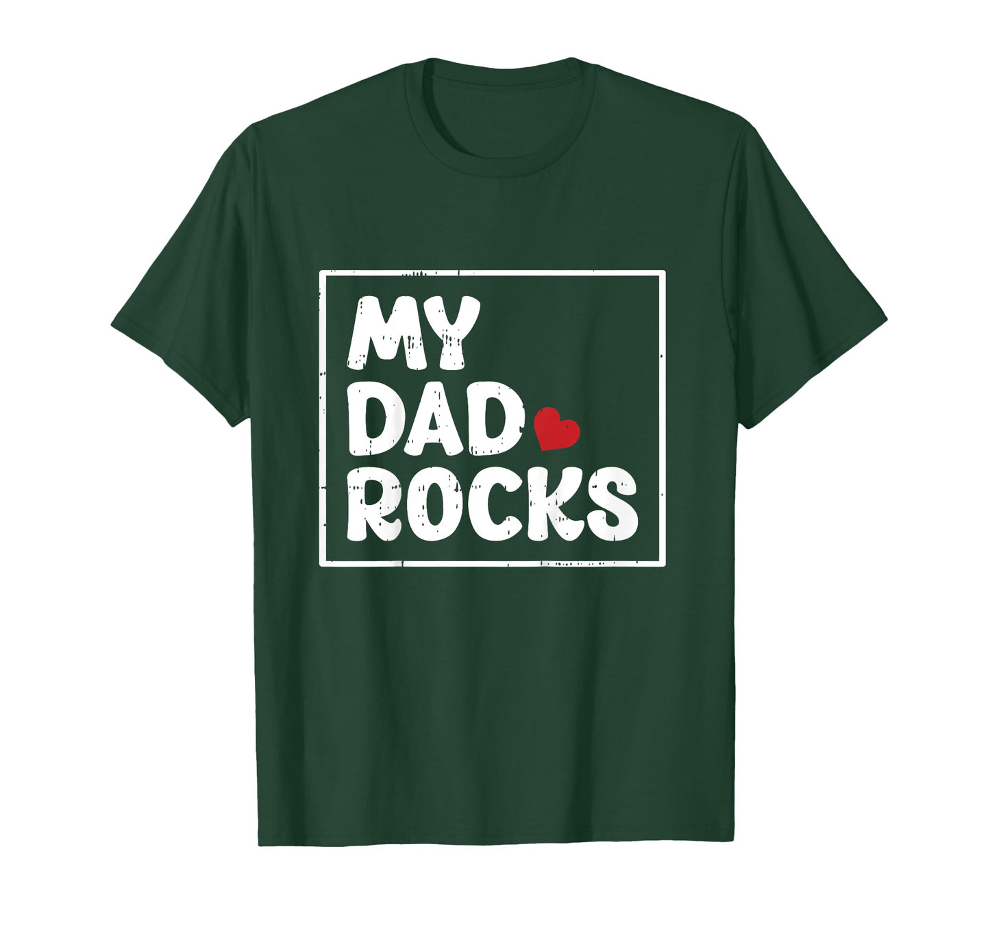 My Dad Rocks Fathers Day Cool Baby Boys Girls Kids Toddlers T-Shirt