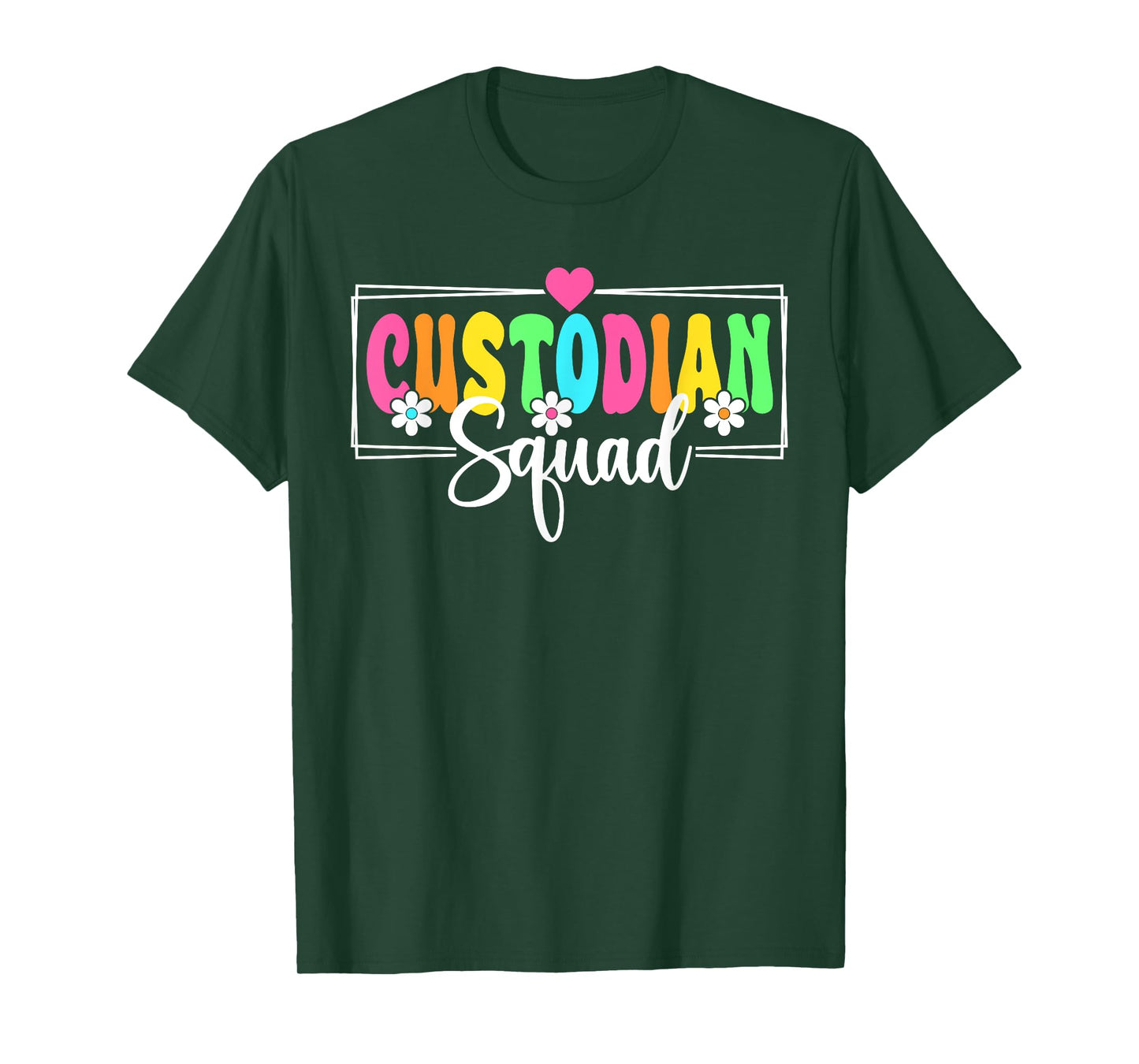 Custodian Squad Back To School Teachers Students T-Shirt