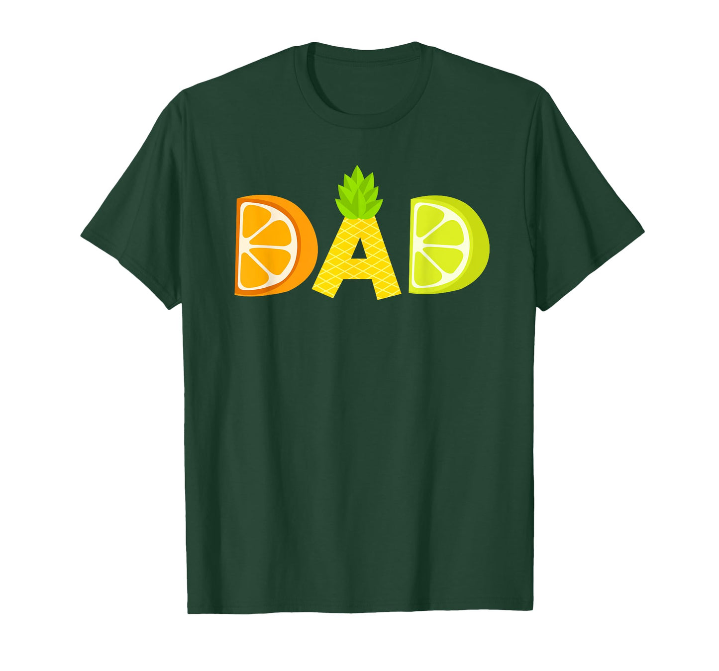 Funny Dad Fruitarian Lover Summer Father Fruit Slice T-Shirt