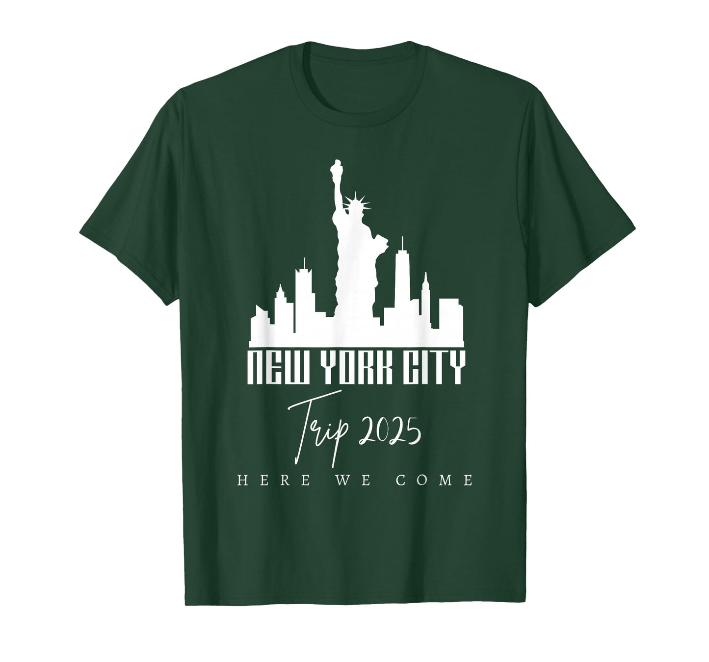 New York City Skyline Trip 2025 Here We Come Matching Team T-Shirt