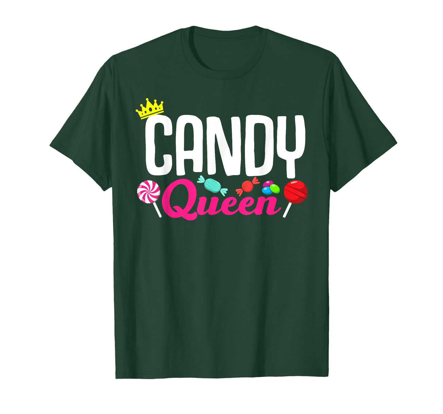 Funny Candy Lover Design Lollipop Women Girls Kids Sweets T-Shirt