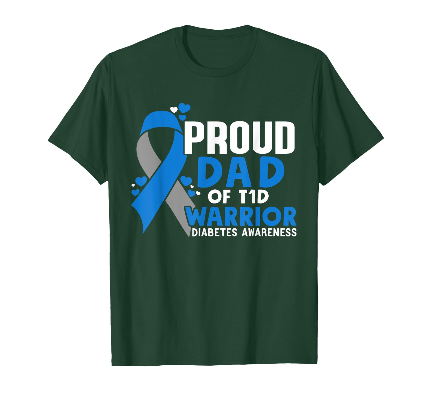 T1D Proud Dad Diabetes Awareness Type 1 T-Shirt