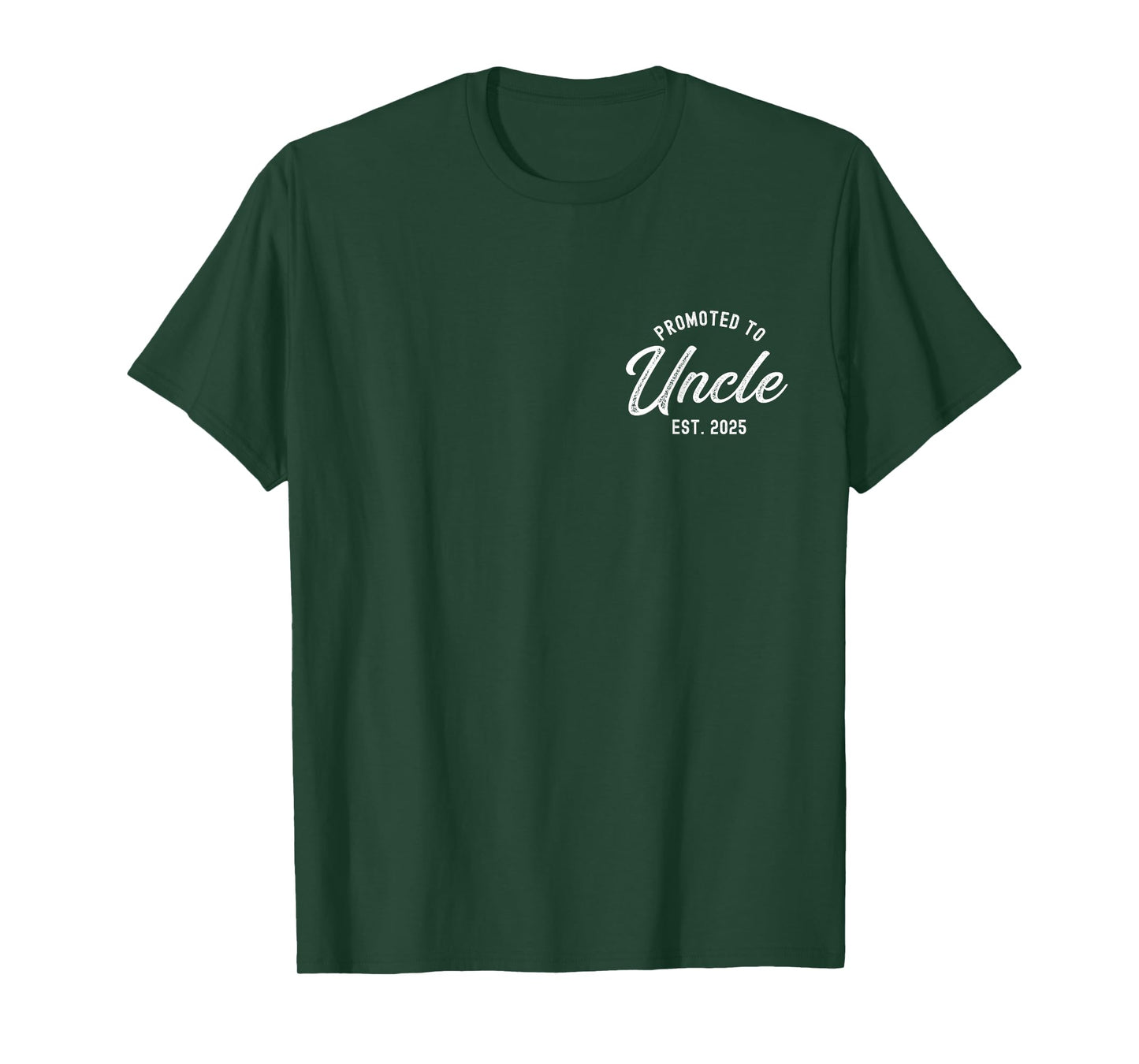 Mens Promoted To Uncle Est 2025 Funny Baby Announcement Gift T-Shirt
