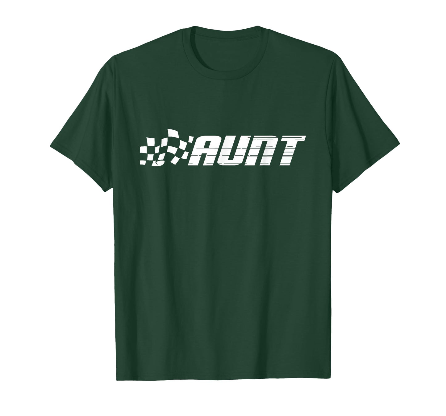 Racing Birthday Party Matching Family Race Car Pit Crew Aunt T-Shirt