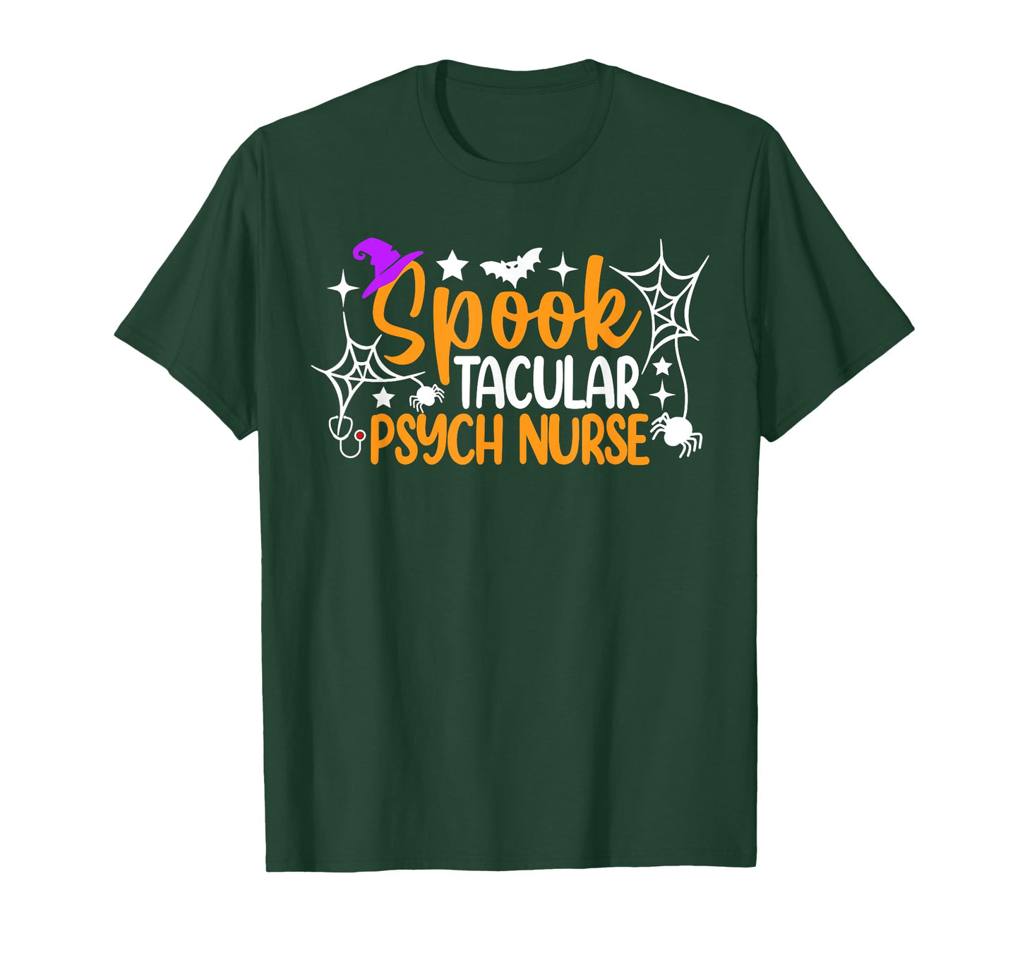 Spooktacular Psych Nurse Funny Halloween Costume T-Shirt