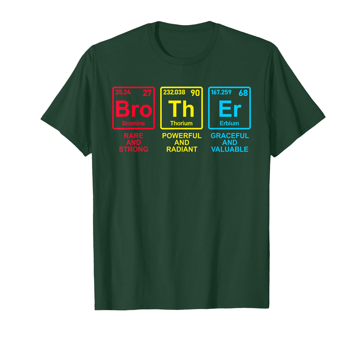 Father's Day 2025 Women Men Brother Elements Periodic Table T-Shirt