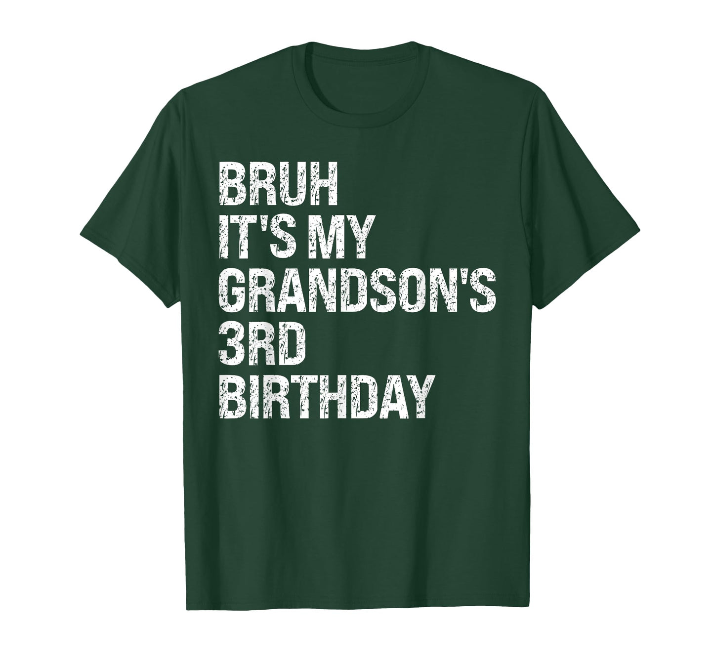 Bruh It's My Grandson's 3rd Birthday Prince Crown OMG Funny T-Shirt
