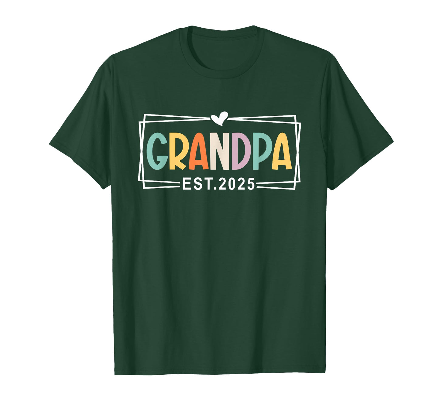 Grandpa Est 2025 Promoted to Grandpa 2025 1st Time Grandpa T-Shirt