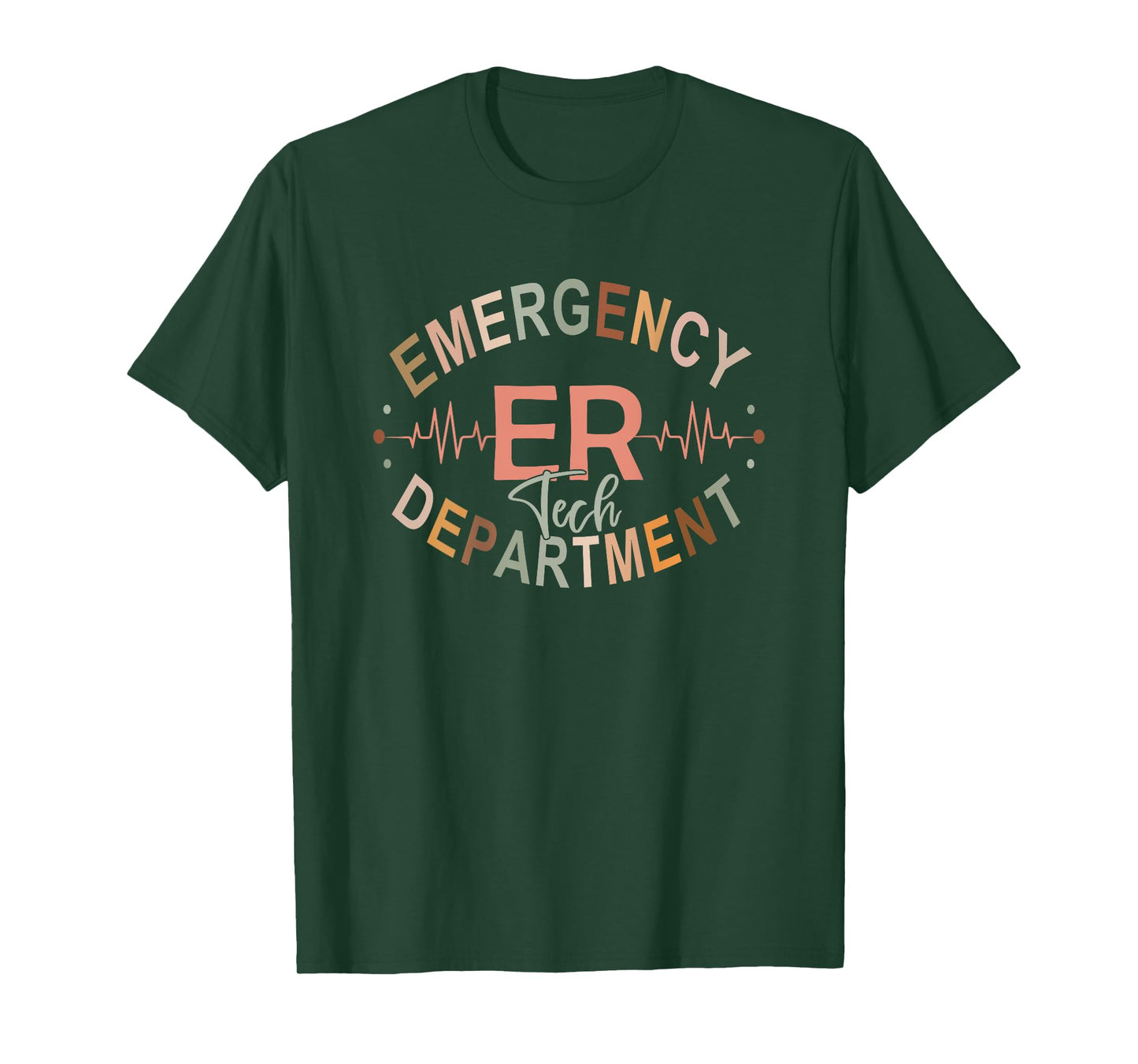 Emergency Department Nurse Tech Emergency Room Tech Back Of T-Shirt