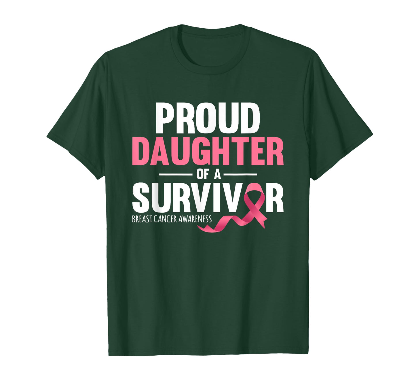 Proud Daughter Of A Survivor Support Breast Cancer Awareness T-Shirt