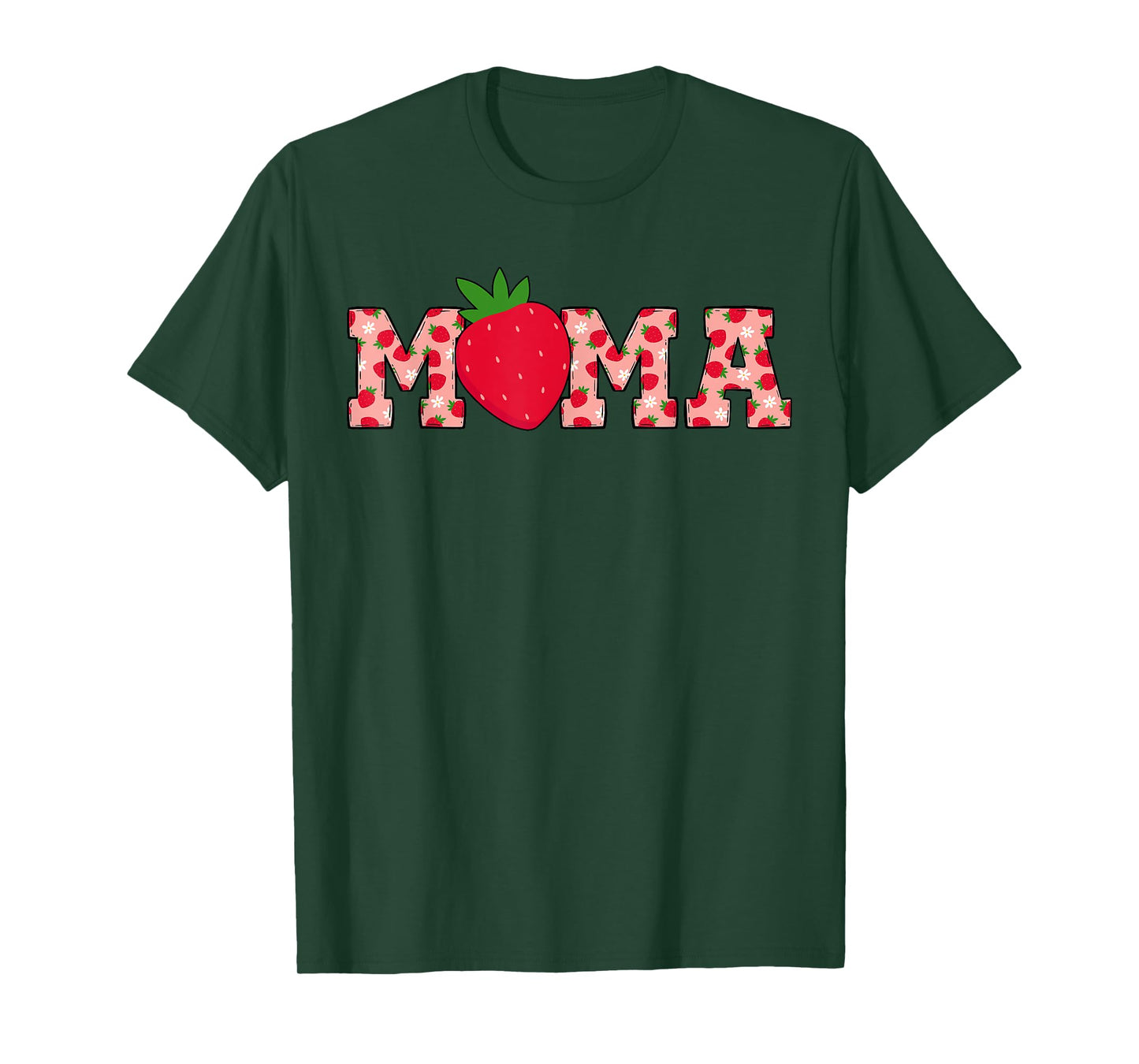 Mama Berry Sweet Cute Strawberry Birthday Matching Family T-Shirt