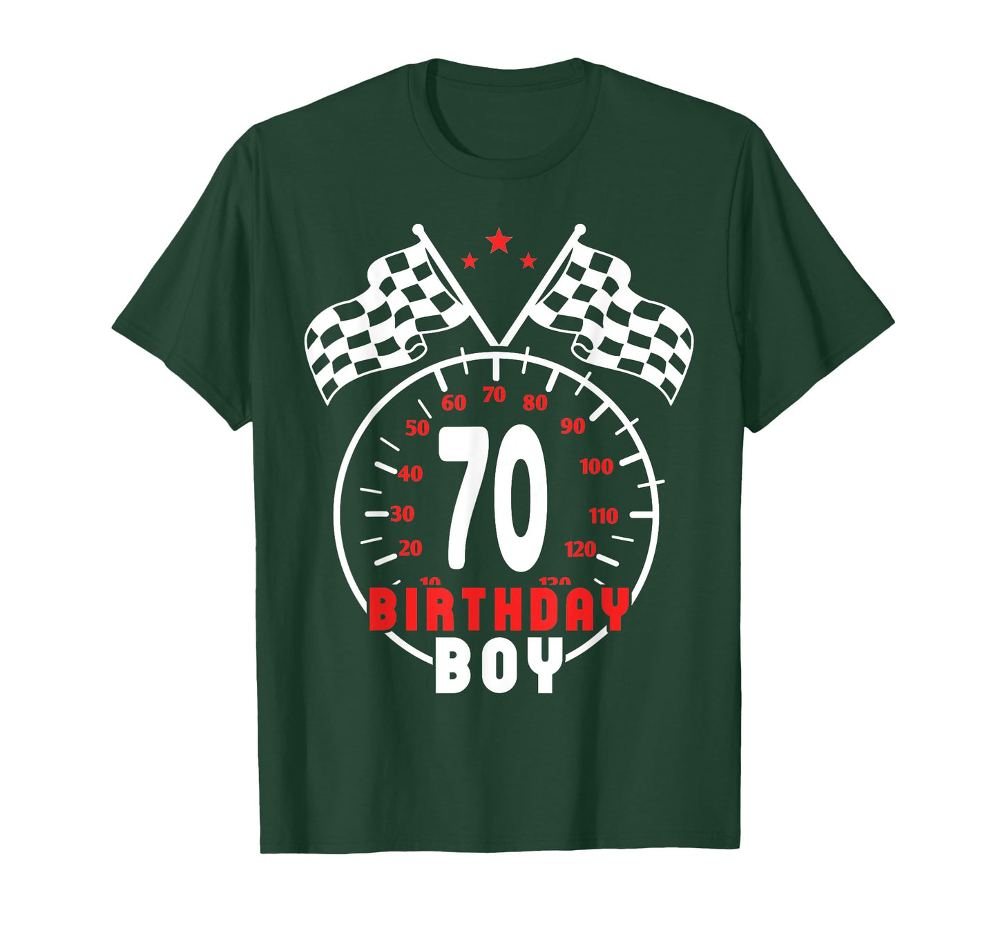 70th Birthday Boy Race Car Racing Car Driver 70 Year Old T-Shirt