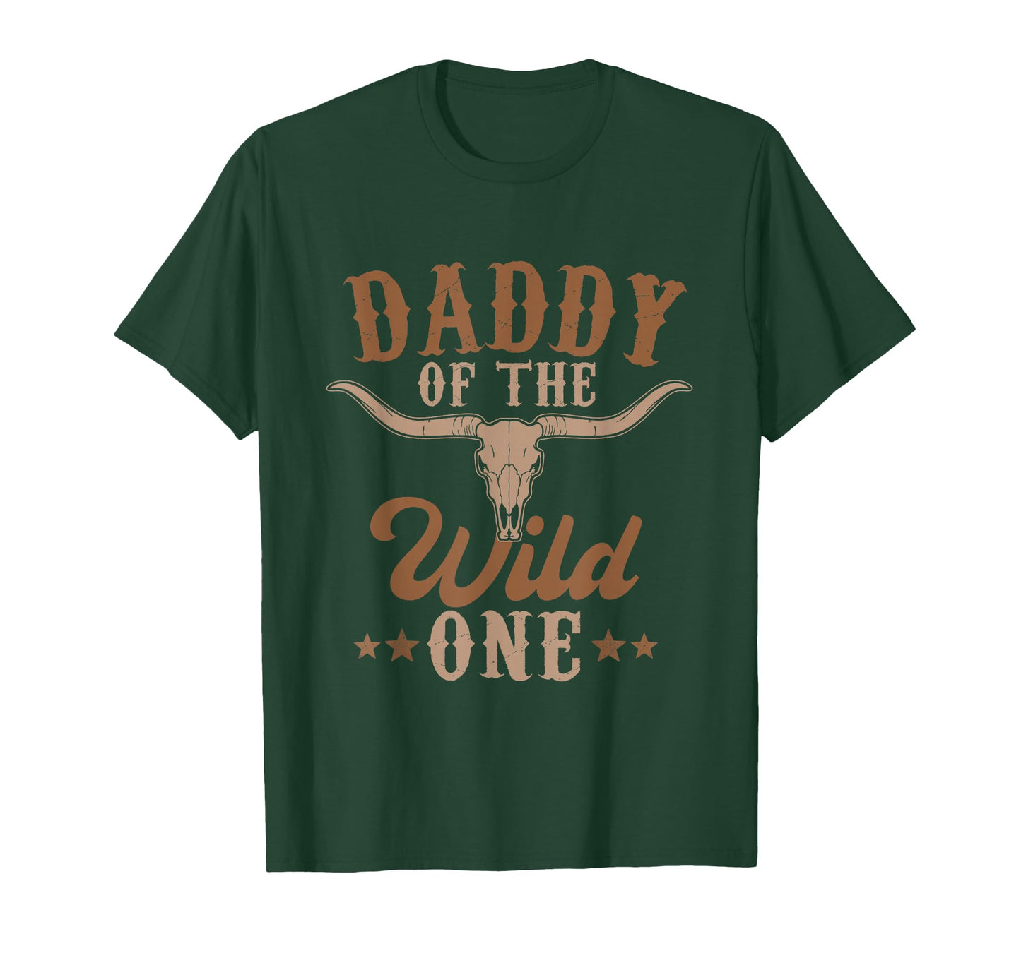 Daddy Of The Wild One Cowboy Western Rodeo Party Matching T-Shirt