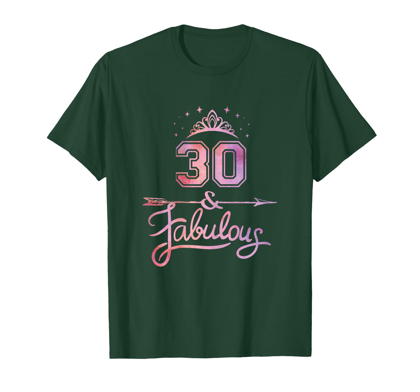Women 30 Years Old And Fabulous Happy 30th Birthday T-Shirt