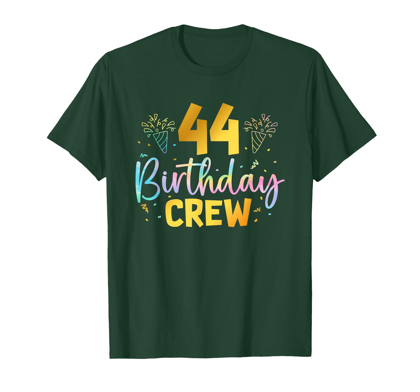 44th Birthday Crew 44 Years Old Birthday Party Group Family T-Shirt