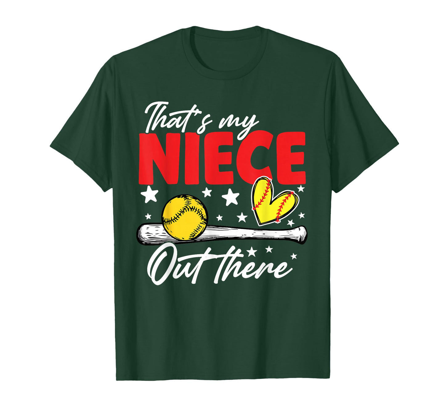 That's My Niece Out There Funny Baseball Grandma T-Shirt