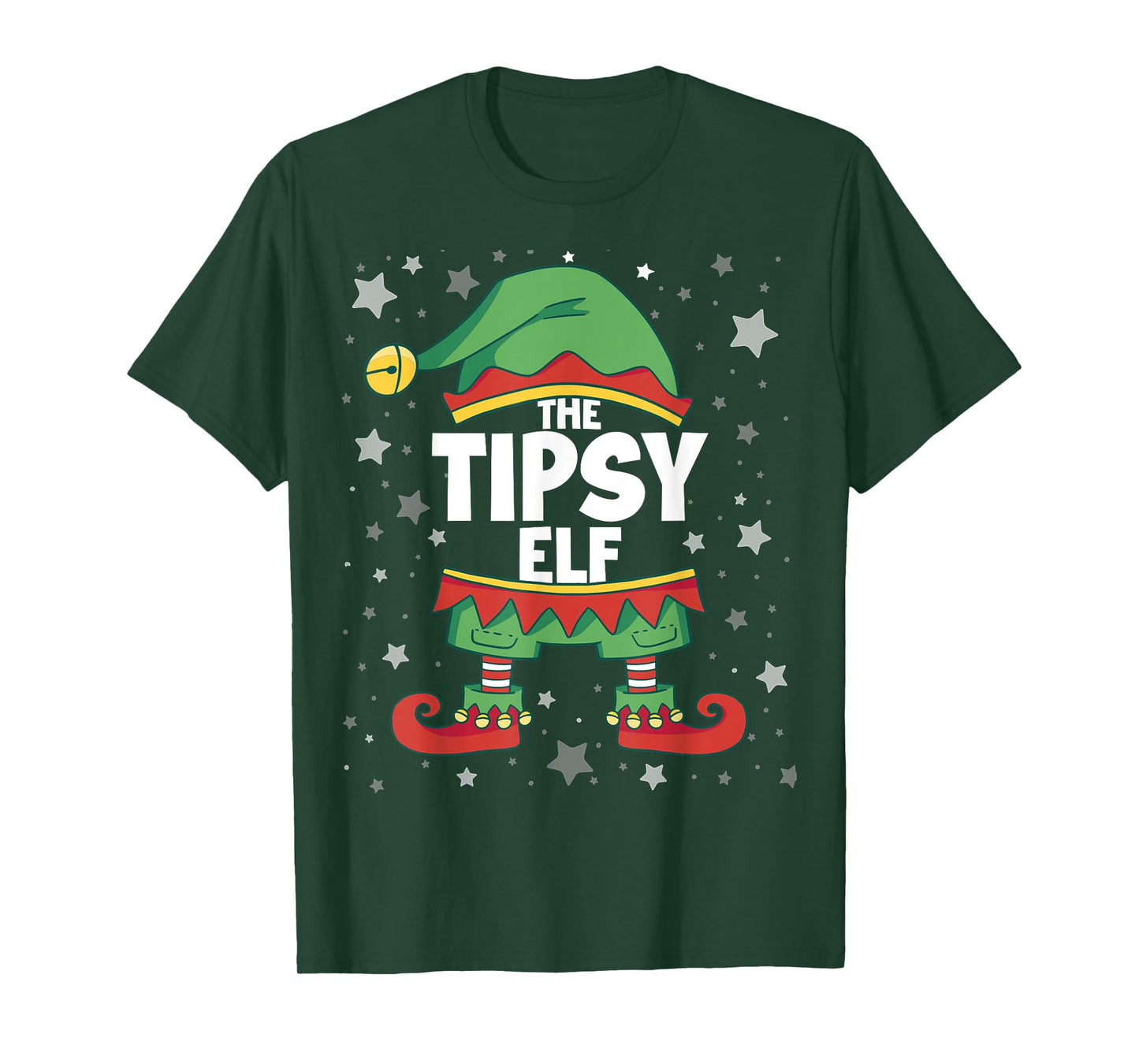 Elf Matching Family Tshirts Funny Christmas Shirts Tipsy Elf T-Shirt