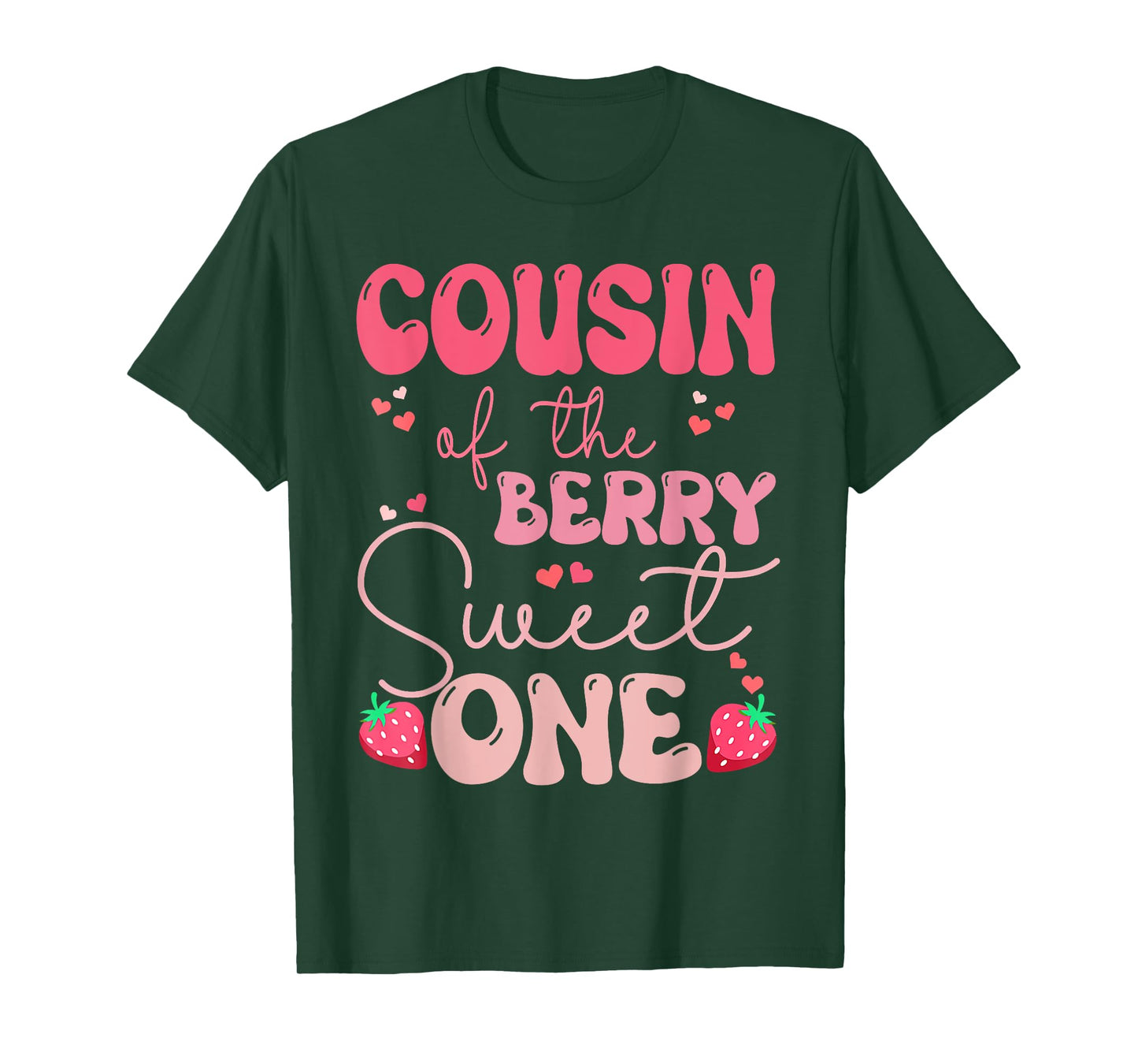 Cousin of The Berry First Birthday of Girl Strawberry Groovy T-Shirt