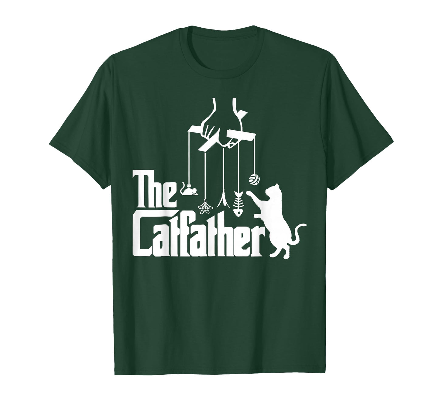 Funny Cat Dad Life The Catfather Fathers Day Mens Vintage T-Shirt