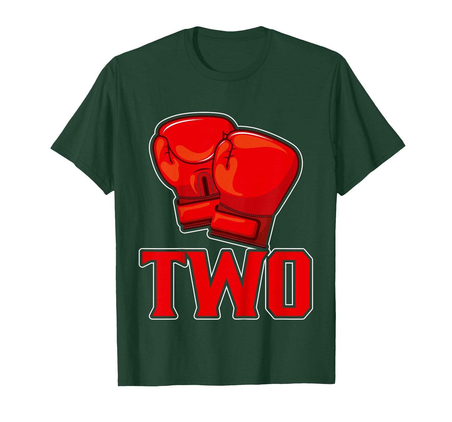 Kids Boxing 2nd Birthday Two Years Old Birthday Party Kids T-Shirt