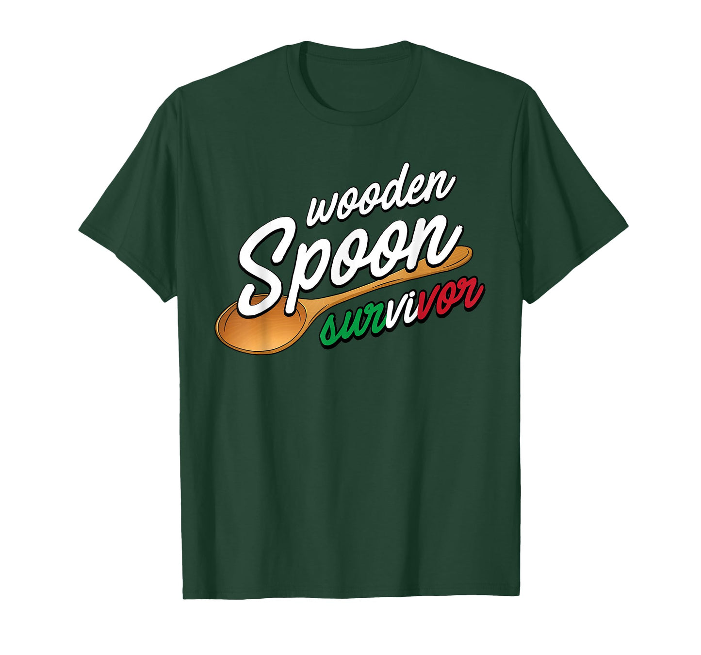 Wooden Spoon Survivor | Funny Italian Food Lovers T-Shirt