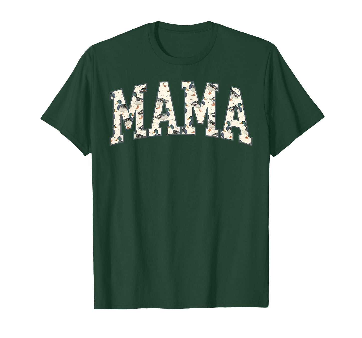 Retro Camo Mallard Duck Mama Hunting Season Mother's Day T-Shirt