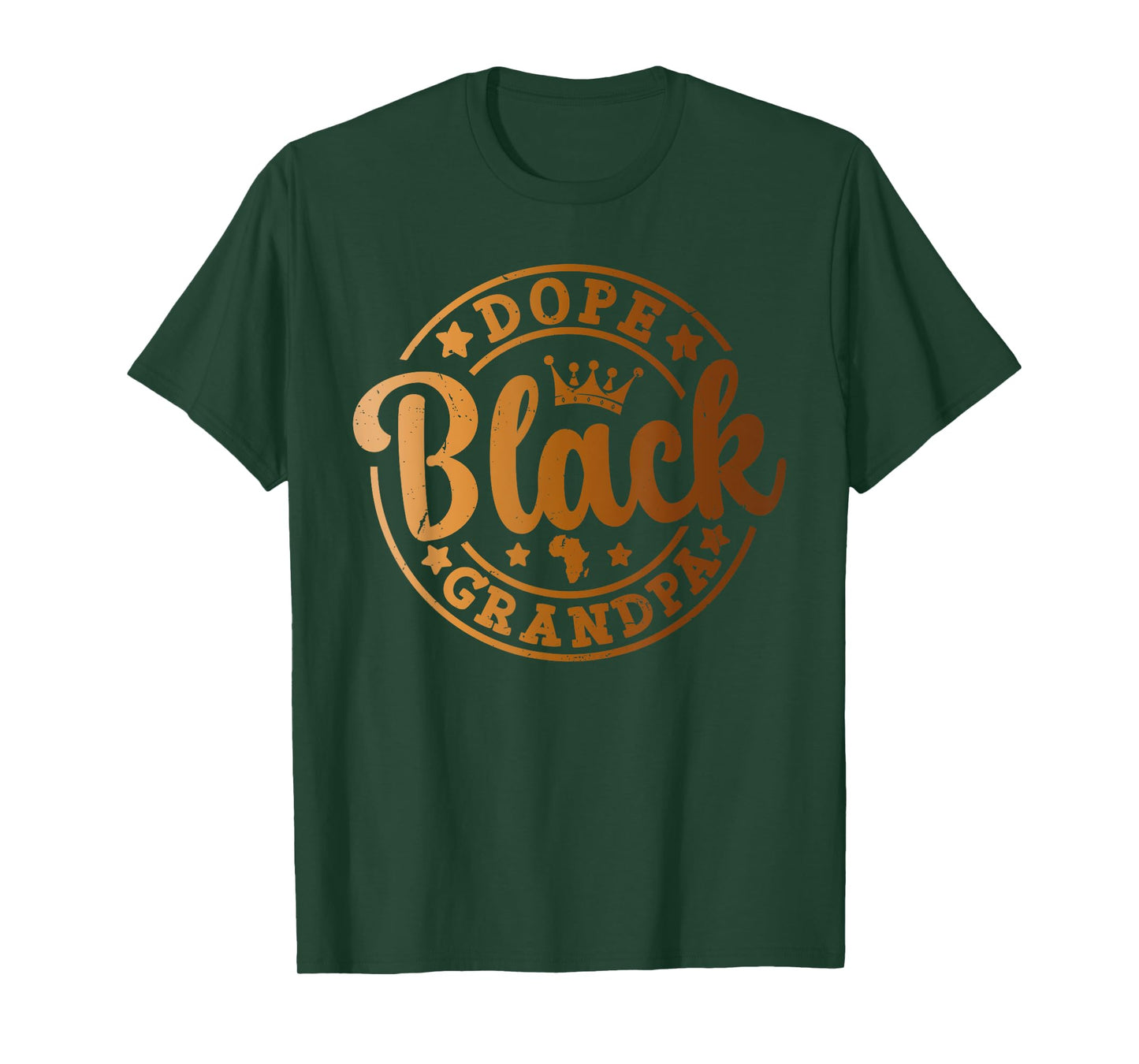 Dope Black Grandpa Melanin African American Black History T-Shirt