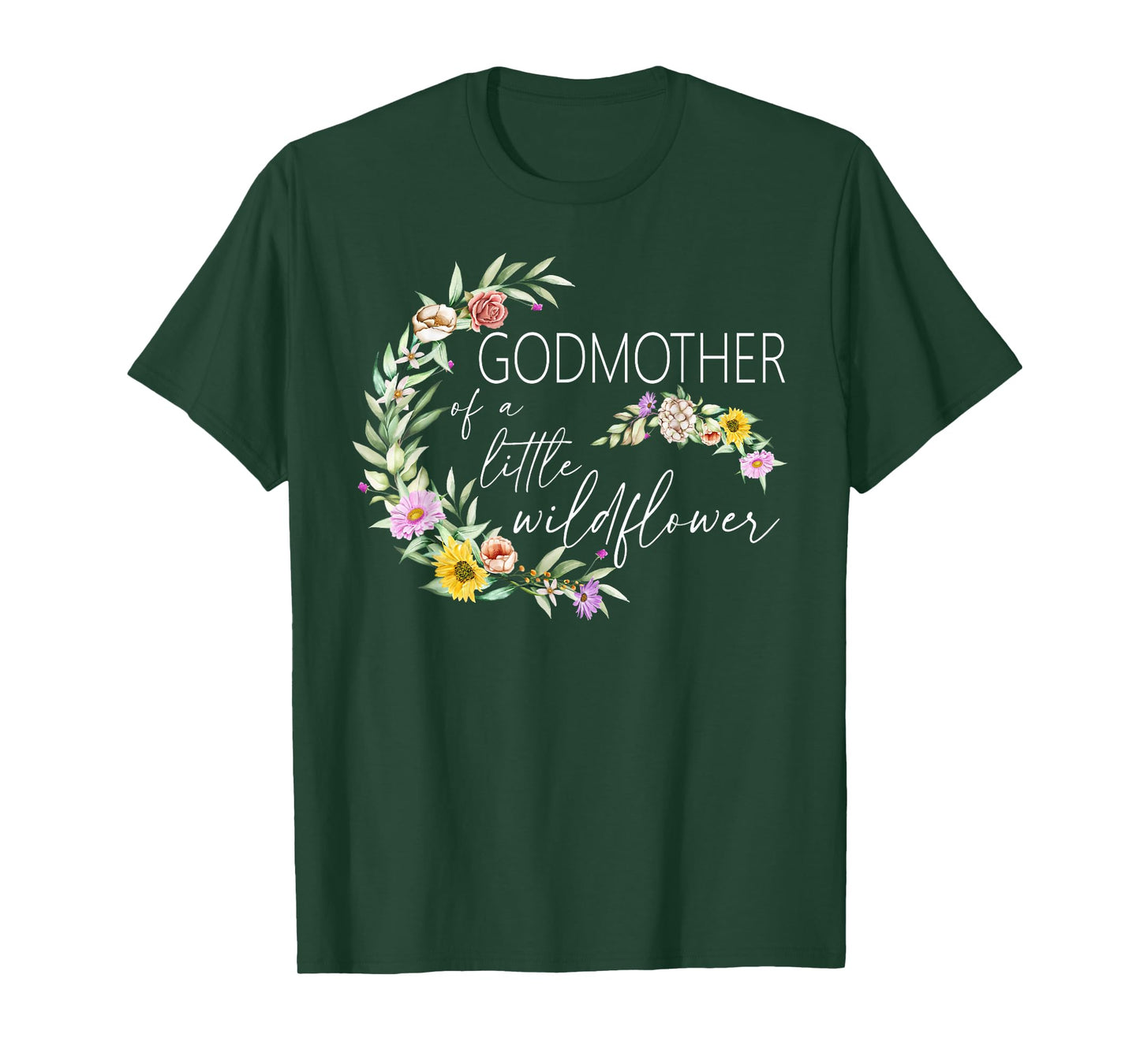 Godmother Of The Little Wildflower Birthday Party Baby T-Shirt