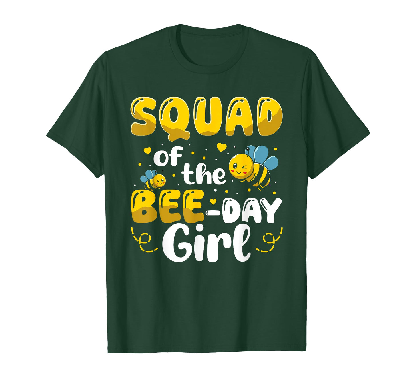Squad of The Bee Day Girl Birthday Party Bee Lover T-Shirt