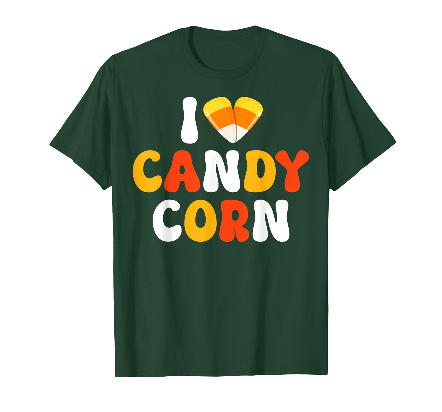 I Love Candy Corn Spooky Halloween Costume Men Women T-Shirt