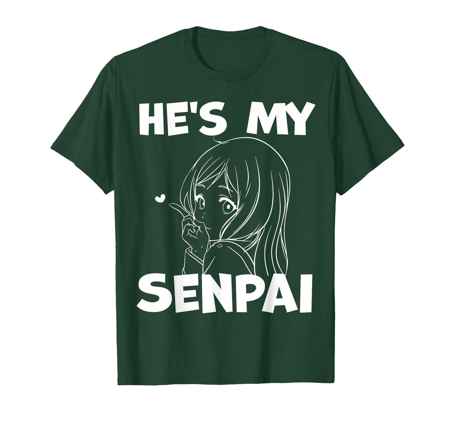 He's My Senpai Funny Anime Matching Couple Girlfriend Gift T-Shirt