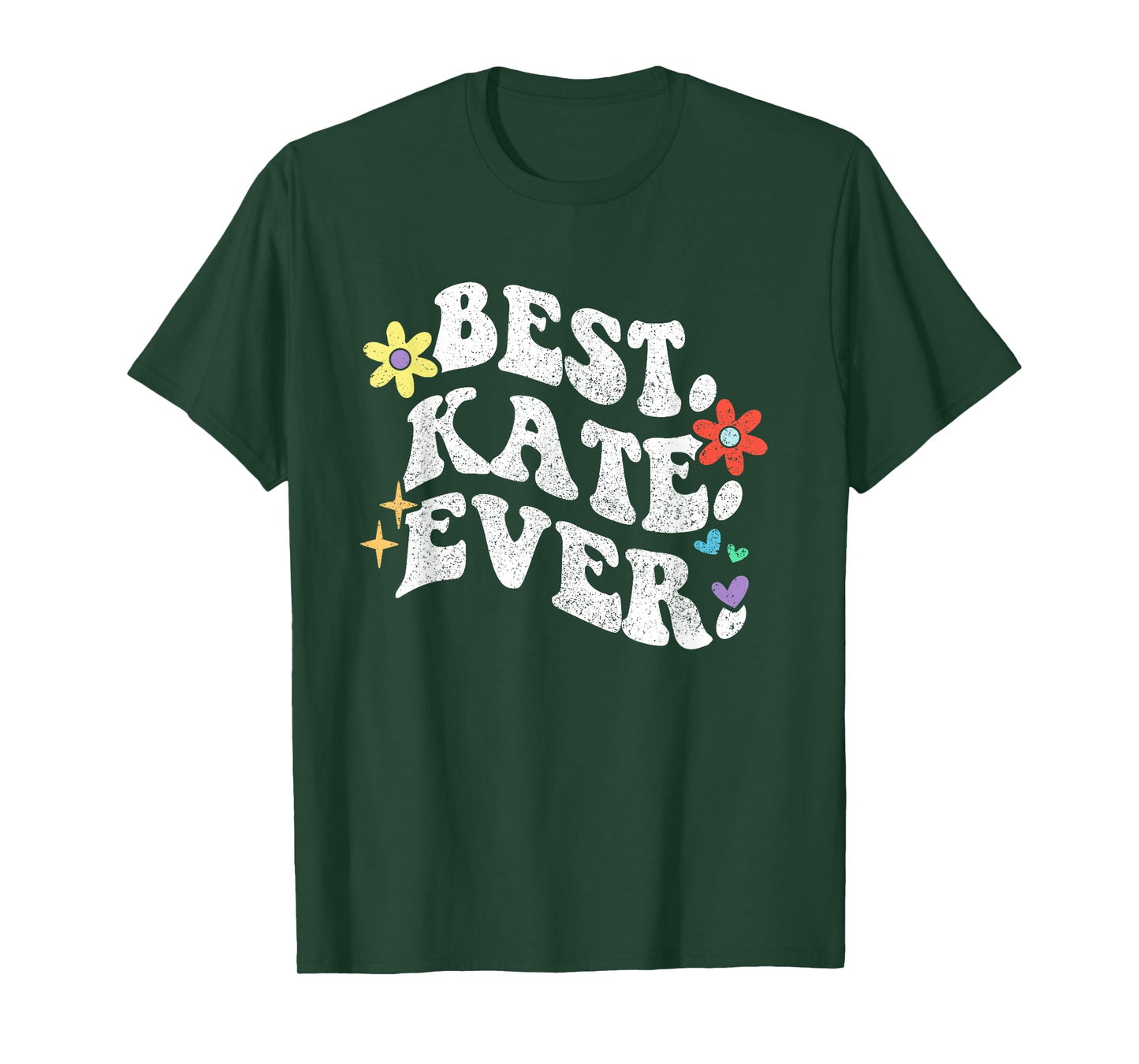 Retro Groovy Best Kate Ever First Name Mother's Day Girl T-Shirt