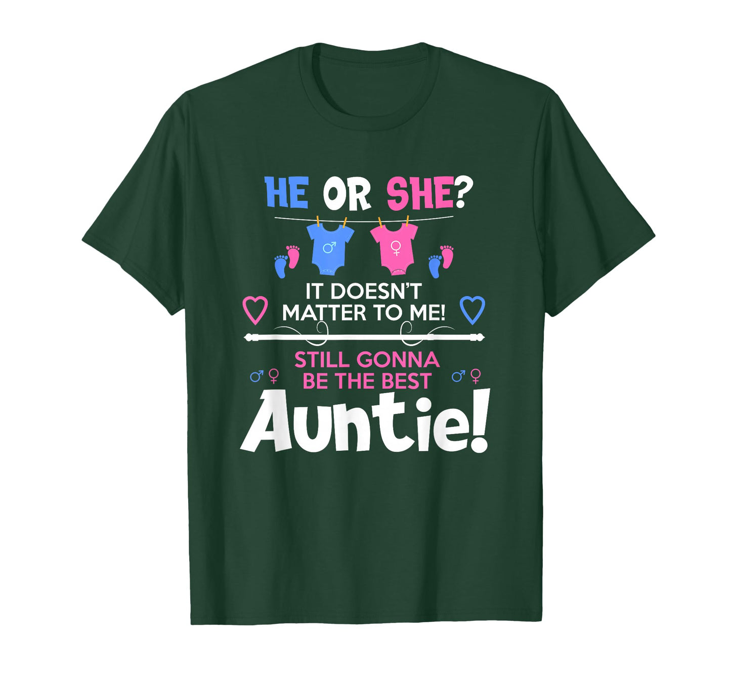 Soon To Be Auntie / Aunt Gender Reveal Boy or Girl T-Shirt