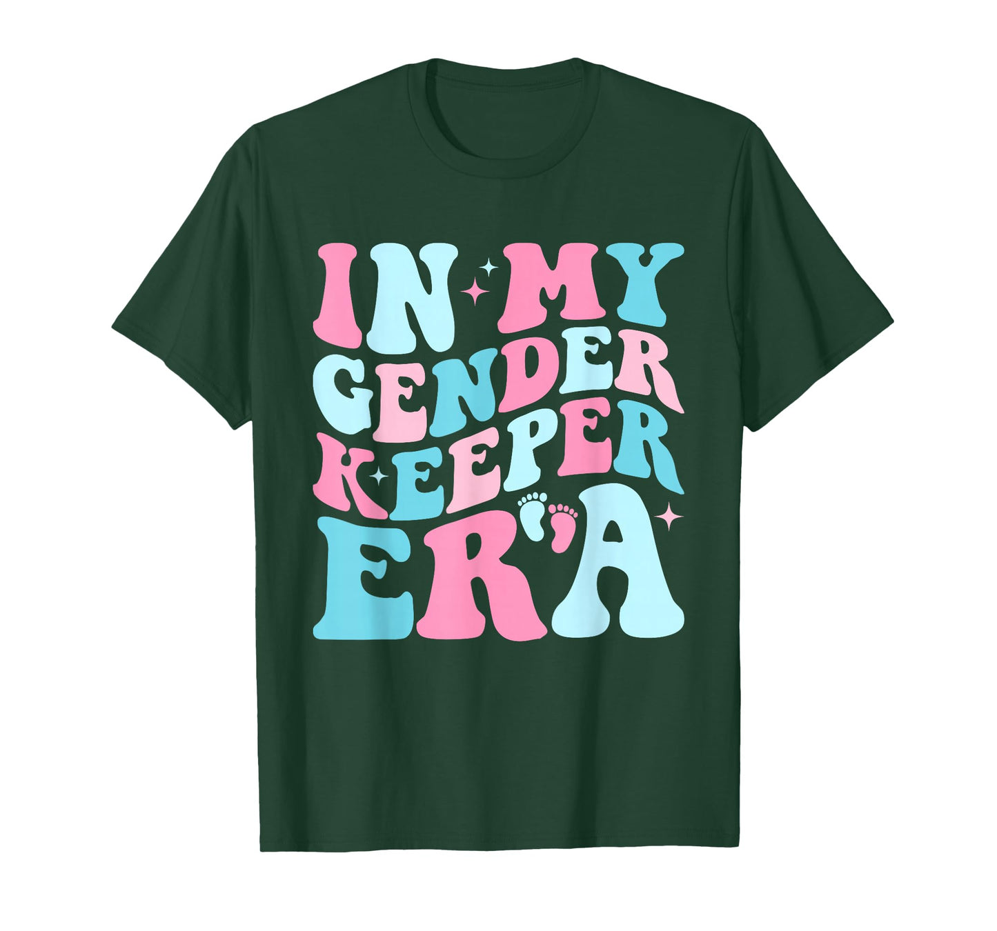 In My Gender Keeper Era Cute Gender Reveal Baby Announcement T-Shirt