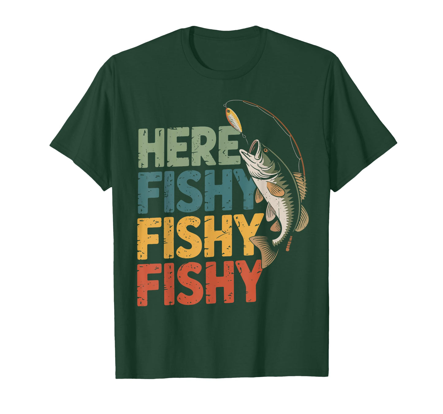 Men Here-Fishy Bass Fish Youth Boy Funny Fisherman Toddler T-Shirt
