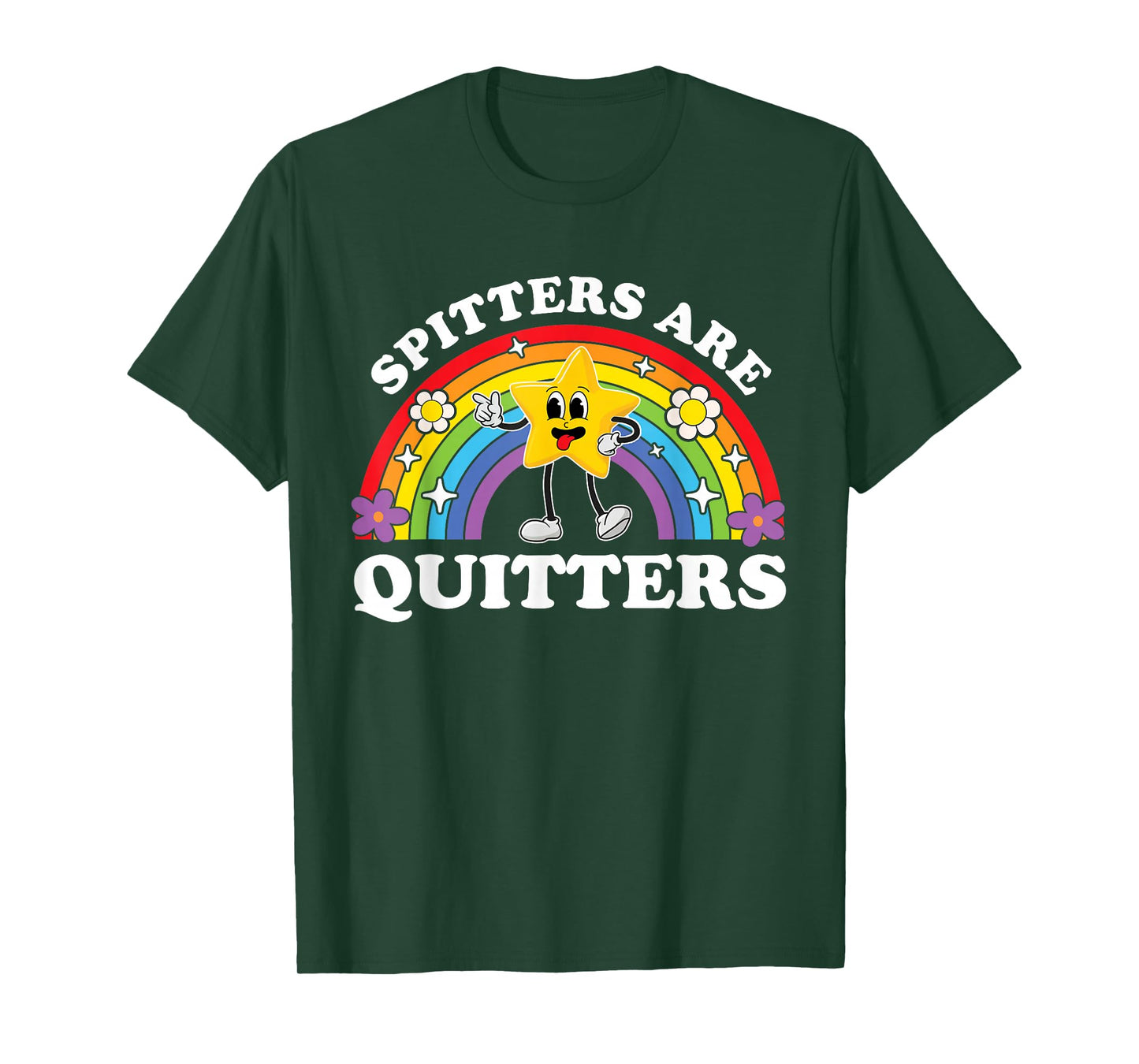 Spitters Are Quitters Raunchy Inappropriate Edgy Adult Humor T-Shirt