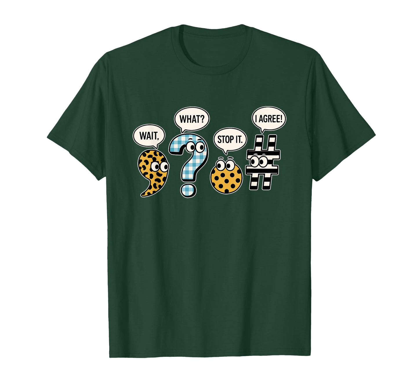Funny Punctuation English Grammar Teacher Back To School T-Shirt