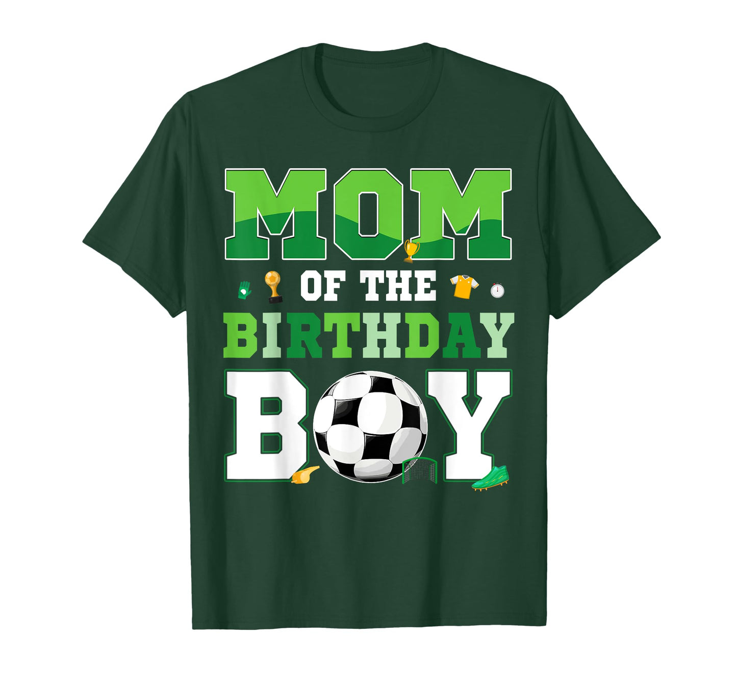 Dad And Mom Of The Birthday Boy Soccer Birthday Family T-Shirt