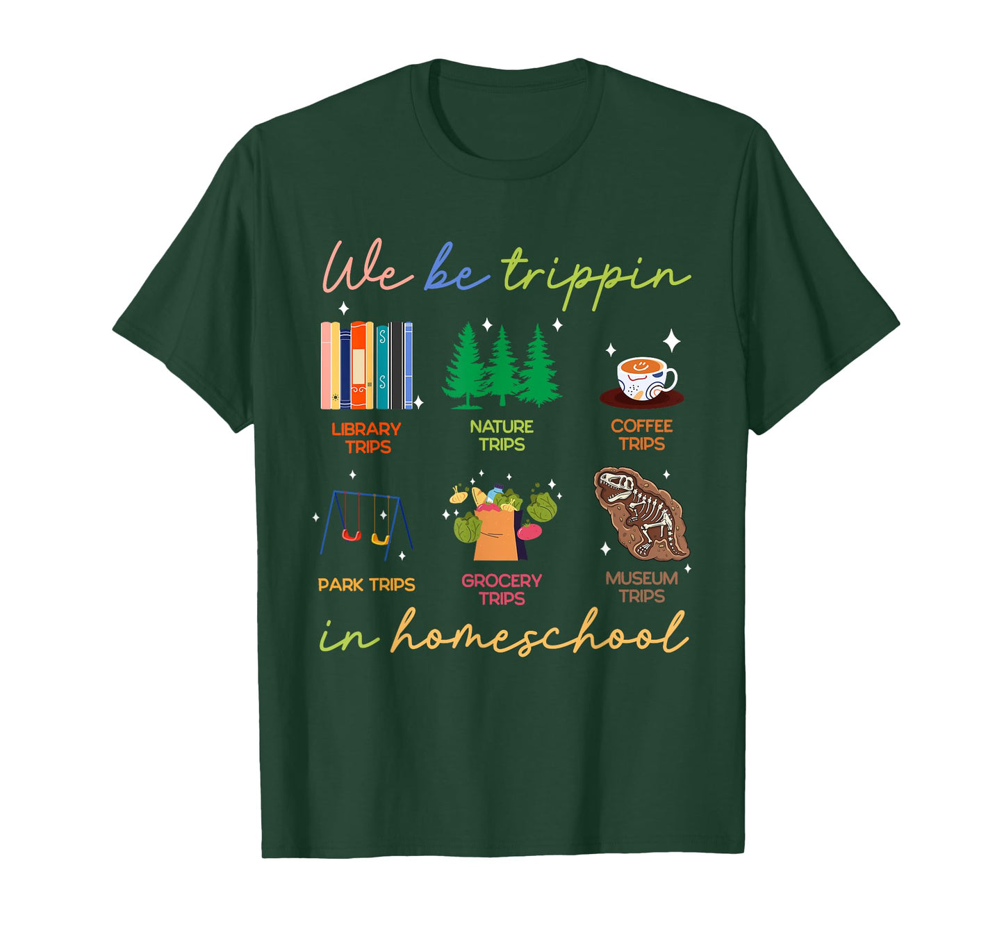Jamaica Summer Vacation Trip Gifts We Be Trippin In Homeschool Homeschooling Gift For Mother T-Shirt